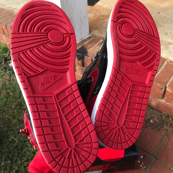 Air Jordan Retro 1 OG Patent Bred / Banned Size 8.5, 9, 11 - Picture 9 of 16